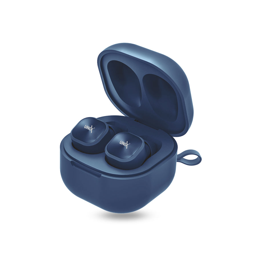 Unix UX-222 Opera Wireless Earbuds - Crystal Clear Calls and HIFI Sound Blue