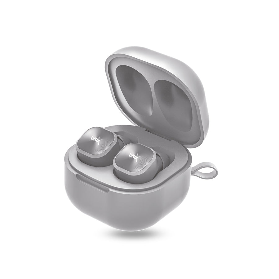 Unix UX-222 Opera Wireless Earbuds - Crystal Clear Calls and HIFI Sound silver