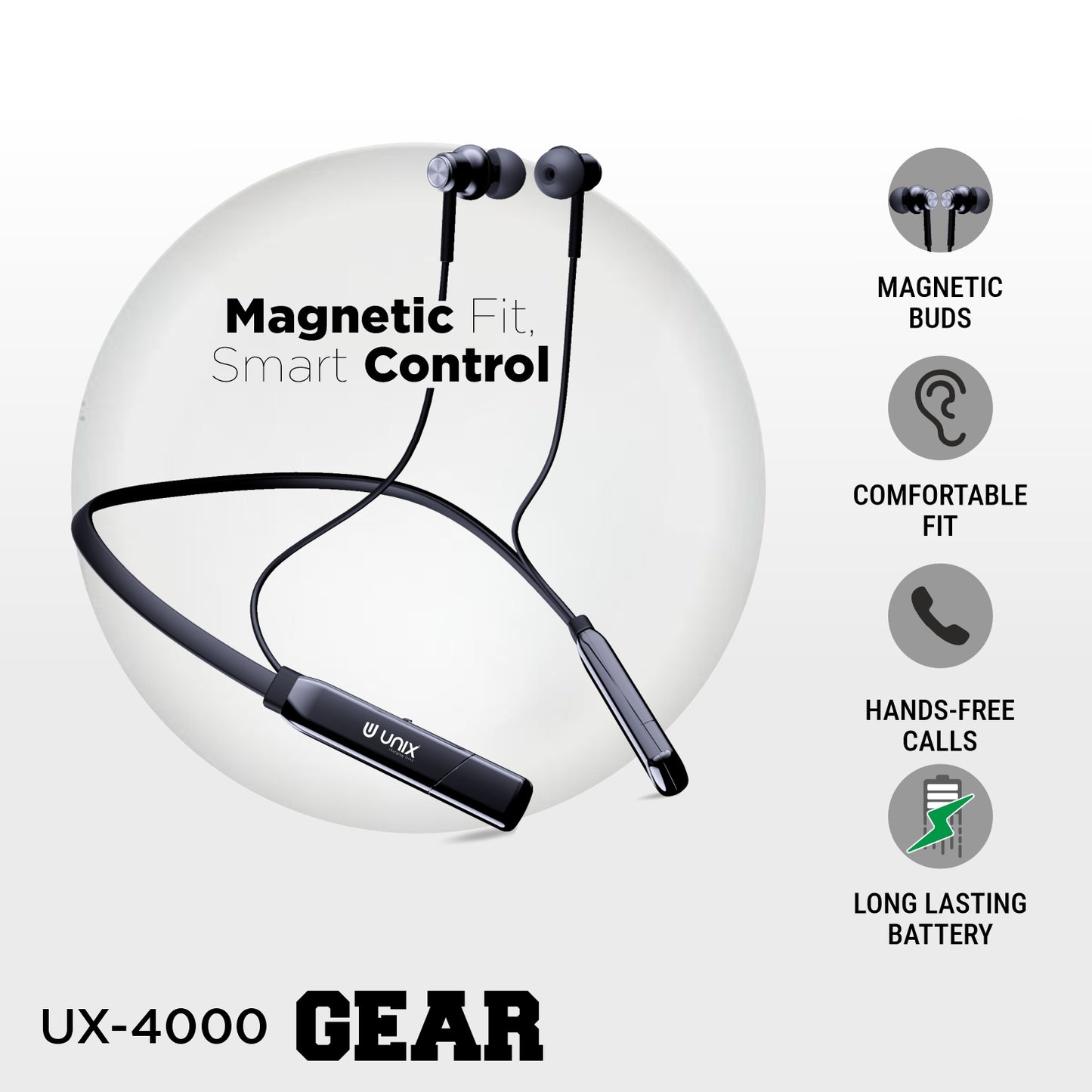 Unix UX-4000 Gear Best Wireless Neckband