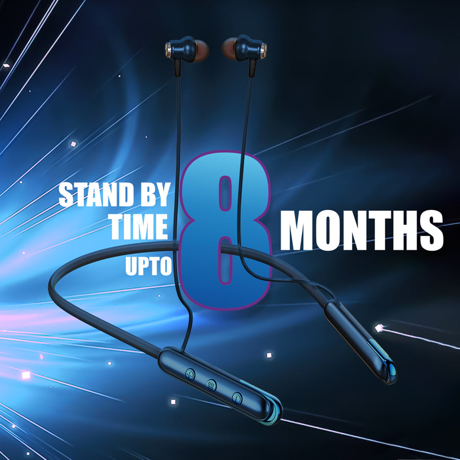 Unix UX-444 Wind Wireless Neckband | 32H Playtime Blue up