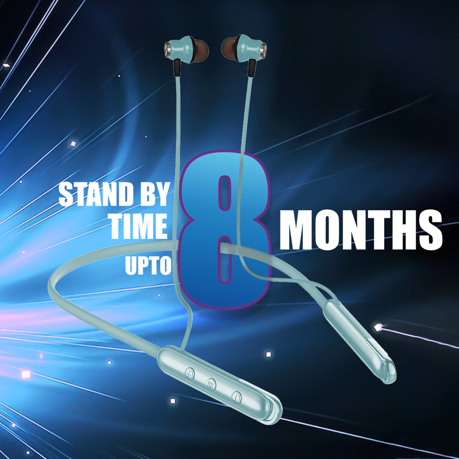 Unix UX-444 Wind Wireless Neckband | 32H Playtime Light blue up