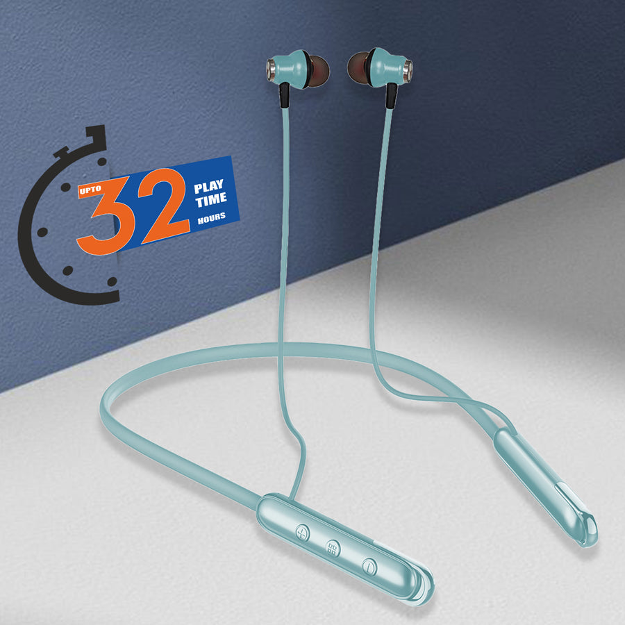 Unix UX-444 Wind Wireless Neckband | 32H Playtime Light blue all