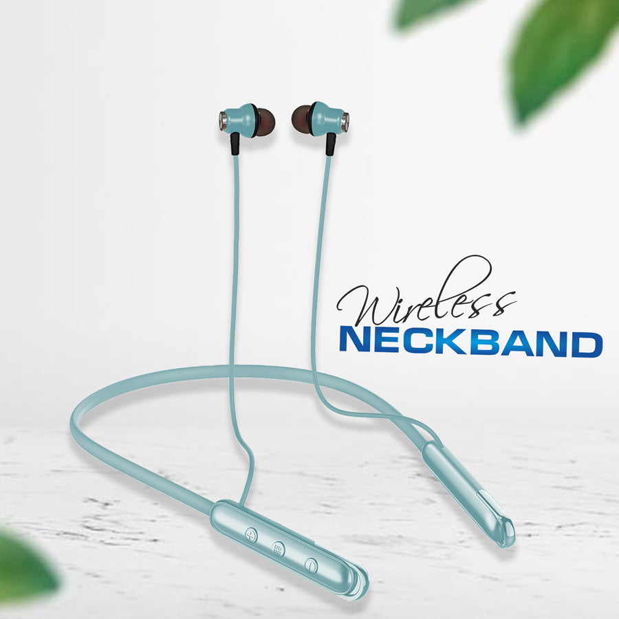 Unix UX-444 Wind Wireless Neckband | 32H Playtime Light blue design