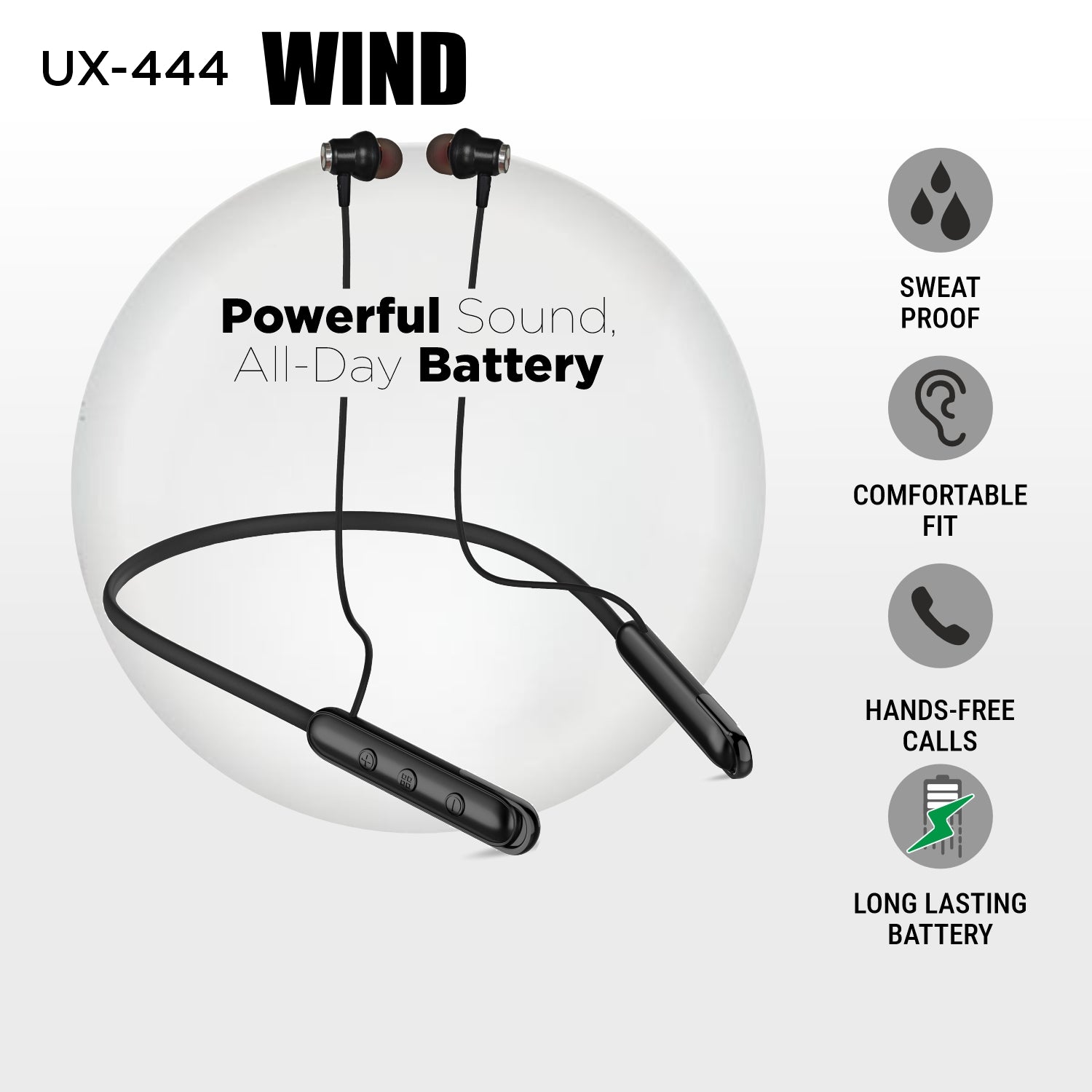 Buy Unix UX-444 Wind Wireless Neckband