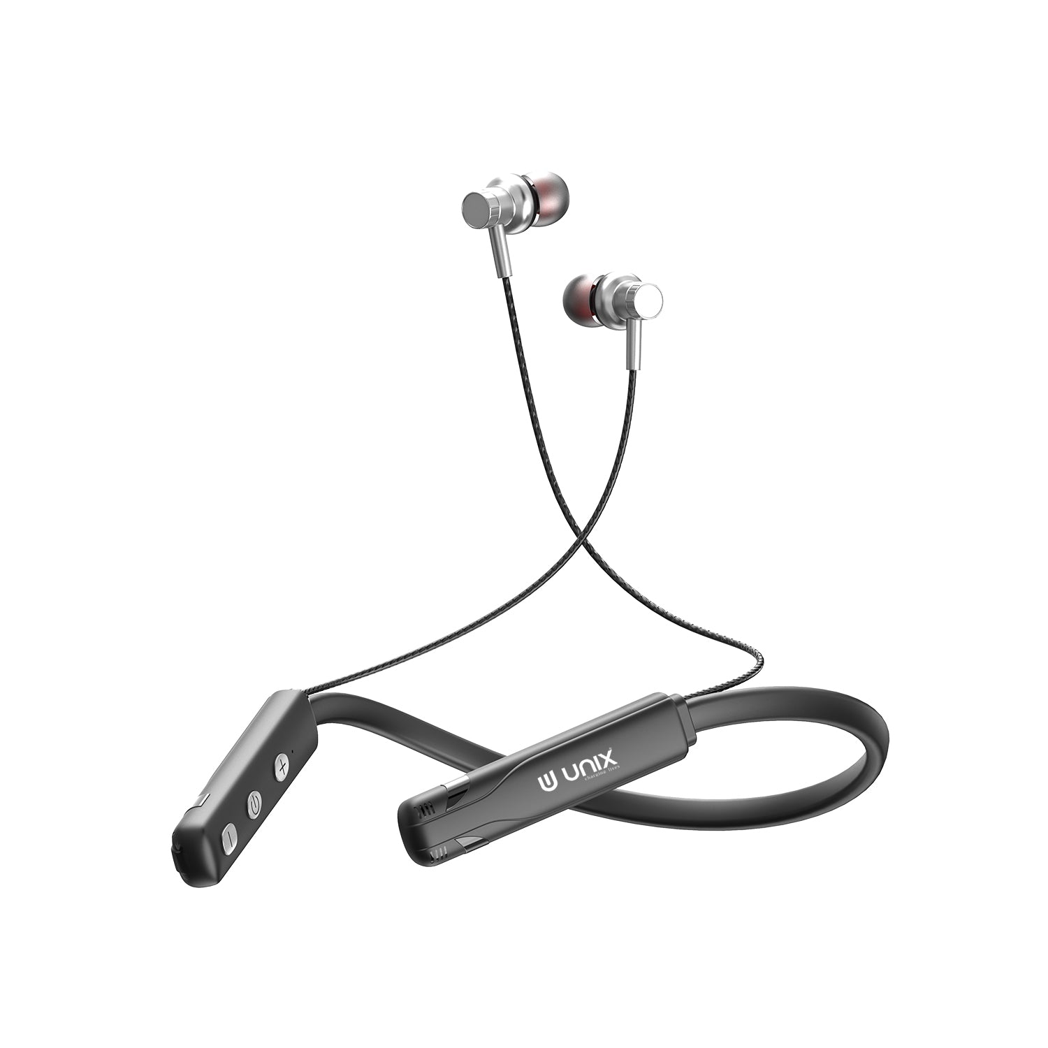 Unix UX-490 Boom Wireless Neckband | 22H Talk Time - Unixindia.