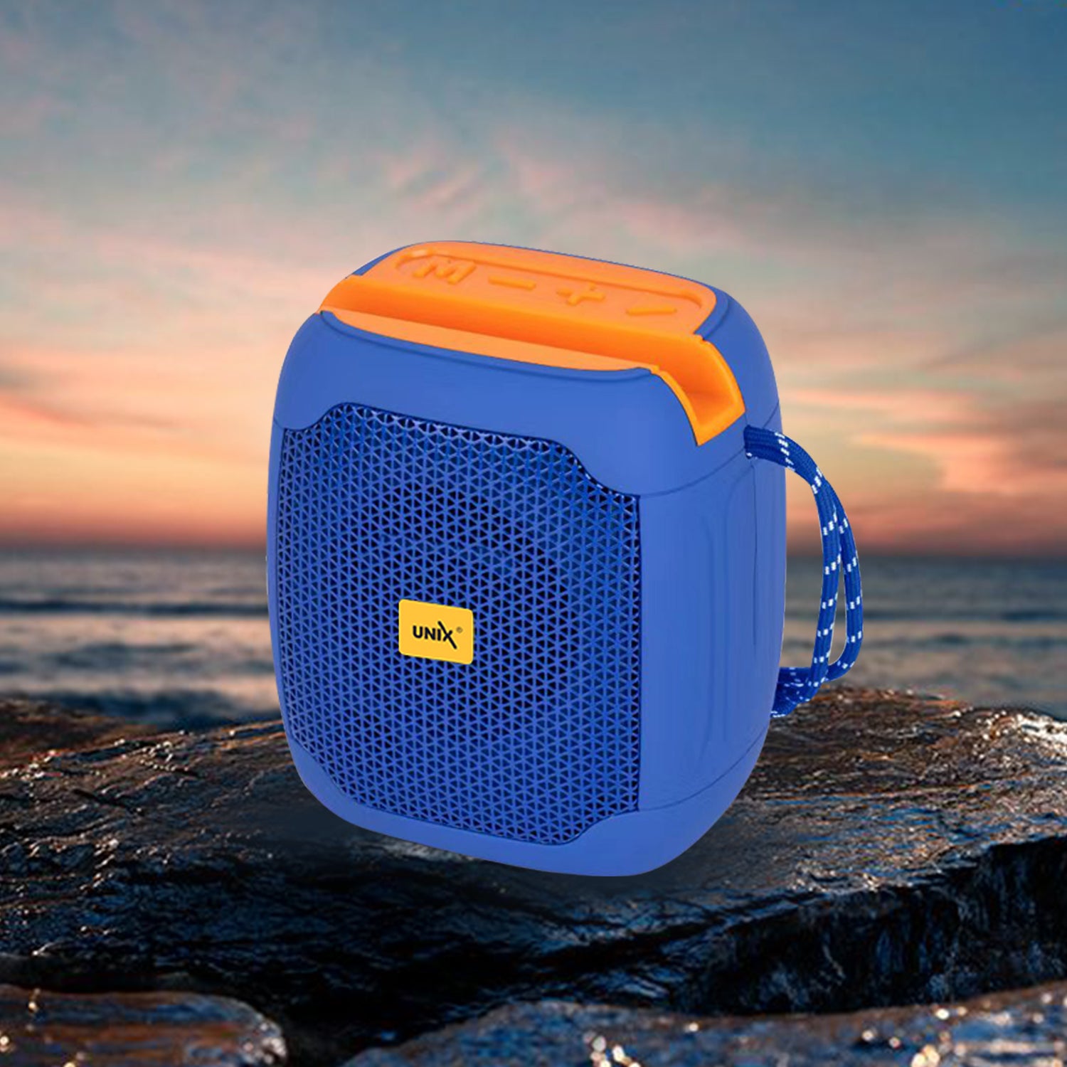 Unix UX-888 Super Sonic Wireless Speaker - Super Bass Blue right