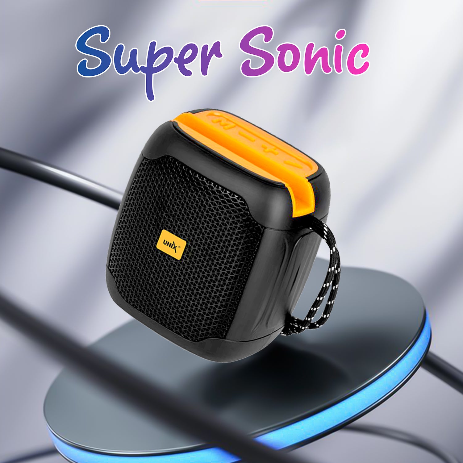 Unix UX-888 Super Sonic Wireless Speaker - Super Bass Black all