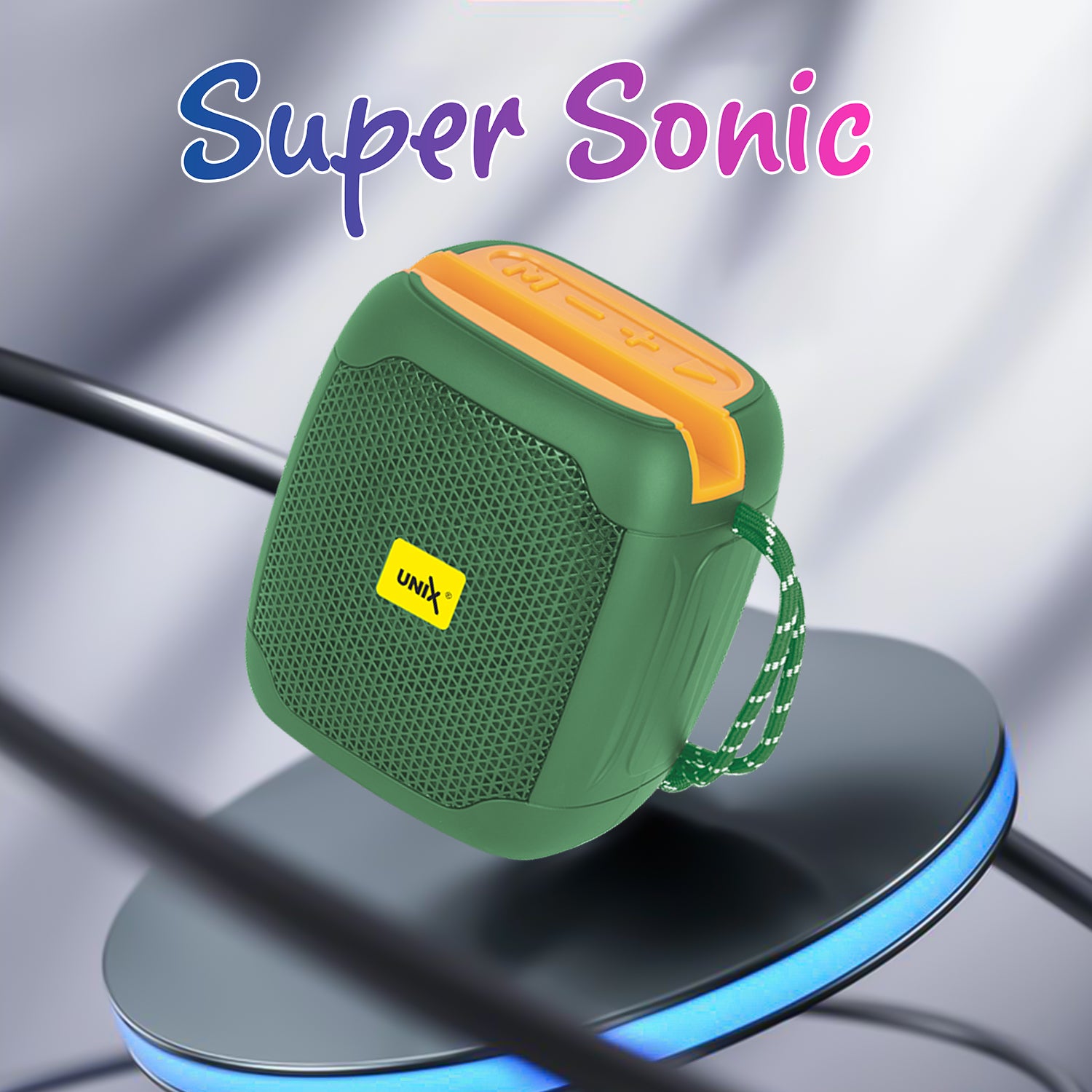 Unix UX-888 Super Sonic Wireless Speaker - Super Bass Green full