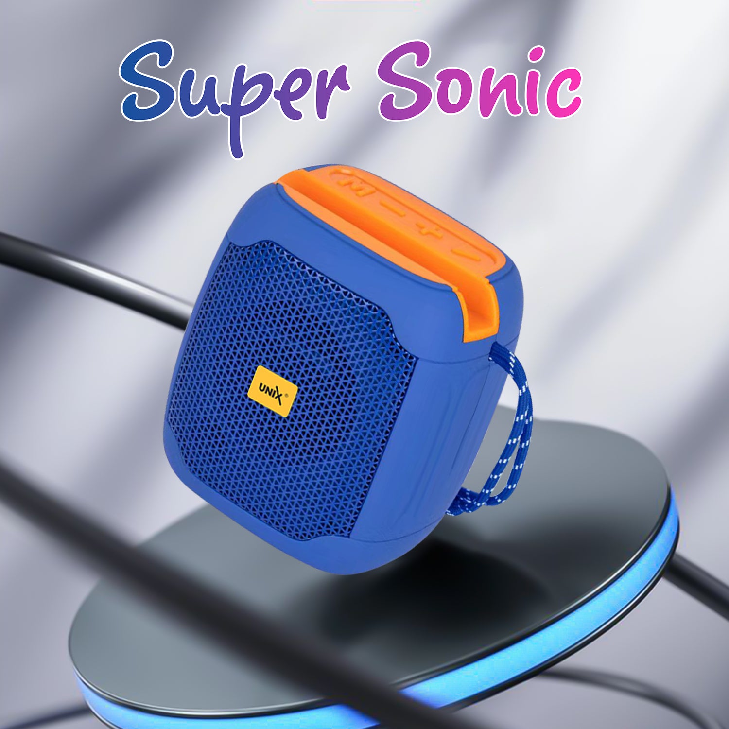 Unix UX-888 Super Sonic Wireless Speaker - Super Bass Blue full