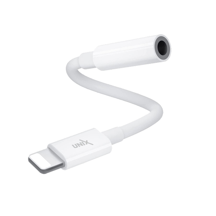 Unix UX-AD22 Lightning to 3.5mm Adapter - Seamless Audio Connection to iOS Devices