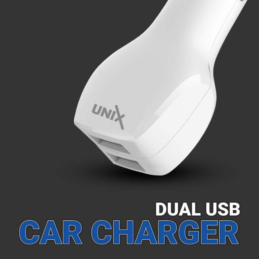 Unix UX-C61 Wired with USB - Best Fast Car Charger left