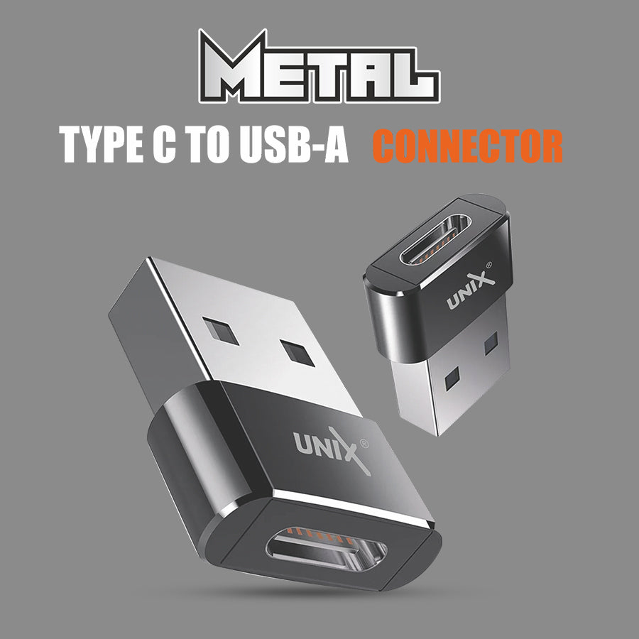 Unix UX-CN20 Metal Type-C to USB A Connector - Durable and Versatile Connectivity 10 Packets down