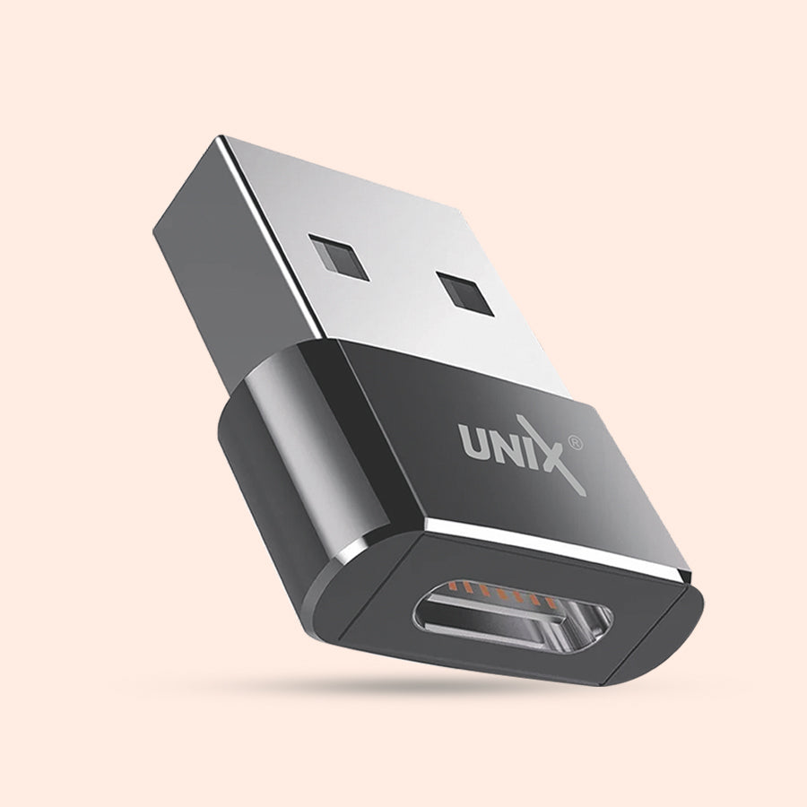 Unix UX-CN20 Metal Type-C to USB A Connector - Durable and Versatile Connectivity 10 Packets left