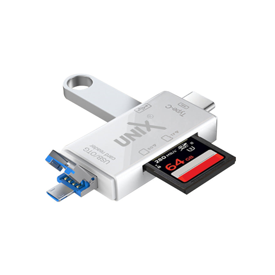 Unix UX-CR11 Card Reader | Multi-in-1 OTG Plus