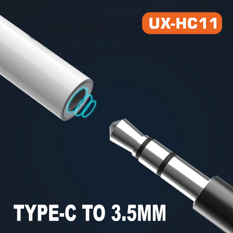 Unix UX-SC11 Wire HF Connector | Type-C to 3.5mm Jack back