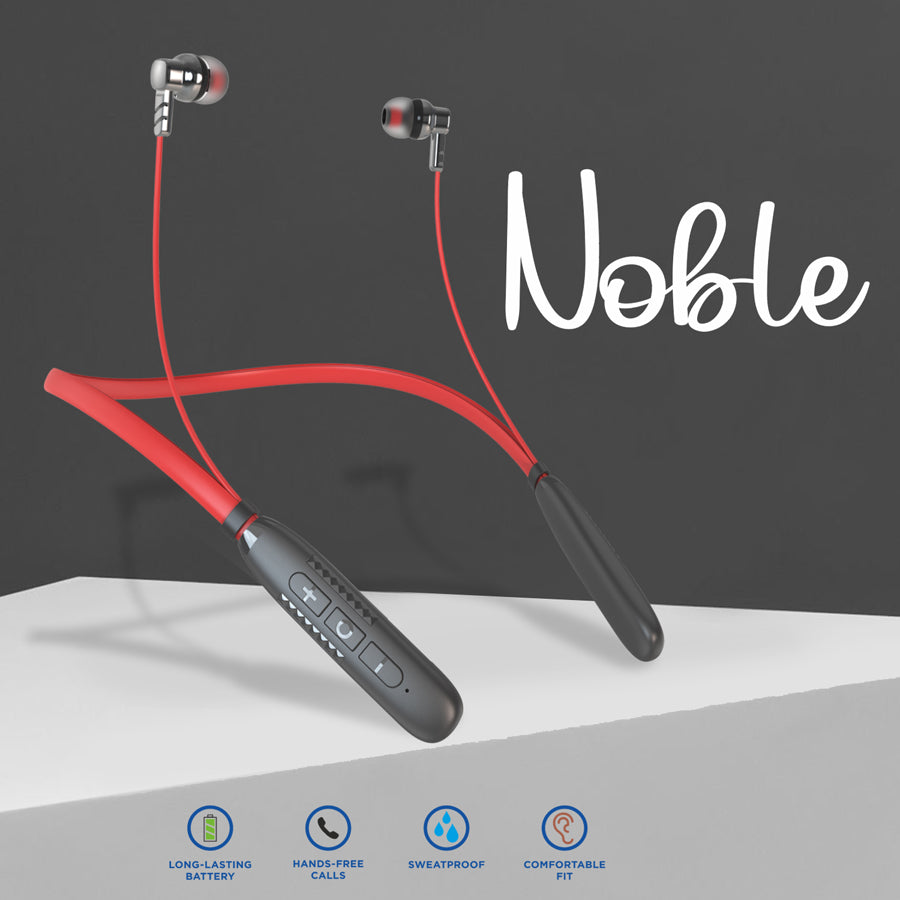 Unix UX-HP30 Noble Wireless Neckband | Elegant Design Red doiwn