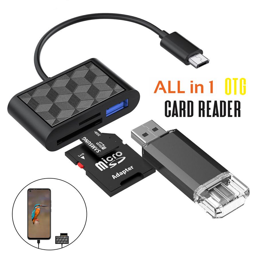 Unix UX-OCR10 Micro USB All-in-one OTG Card Reader - Universal Compatibility right