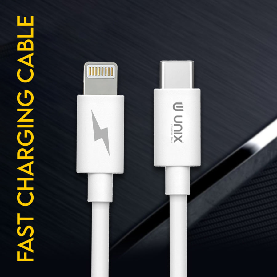 Unix UX-PD29 PD Fast Charging Data Cable Type-C to I5 - Unixindia.