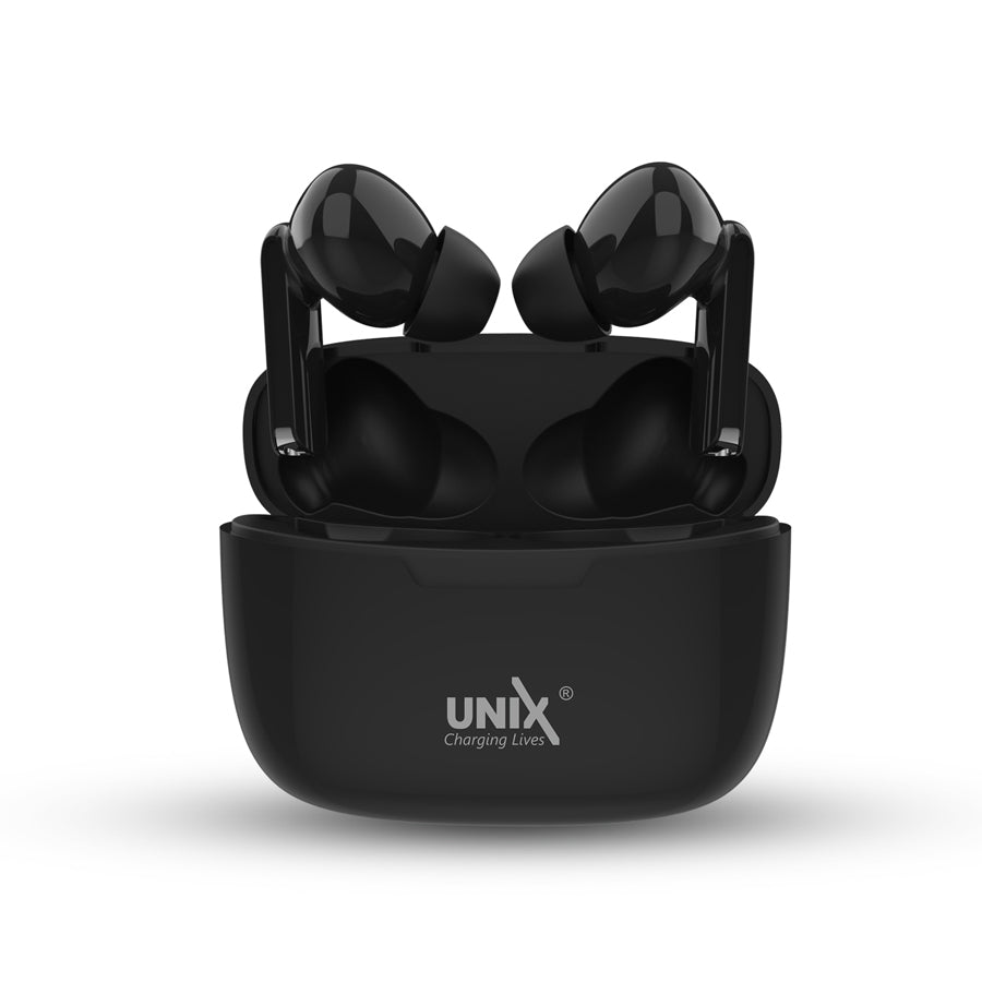 Unix UX-W4 Wireless Earbuds with Touch Sensor Black