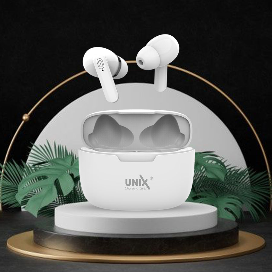Unix UX-W4 Wireless Earbuds with Touch Sensor white