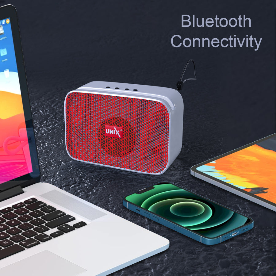 Unix XB-U11 Portable TWS Bluetooth Speakers Red