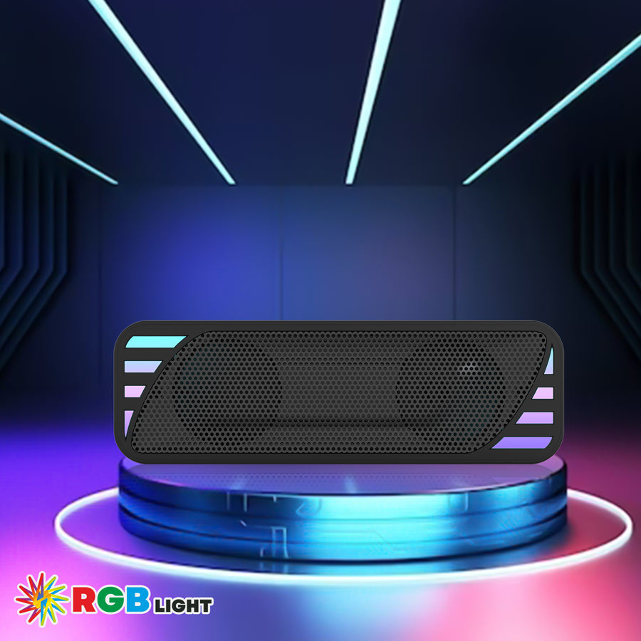 Unix XB-U44 Beatbox Wireless Speaker with LED Colorful Light black front