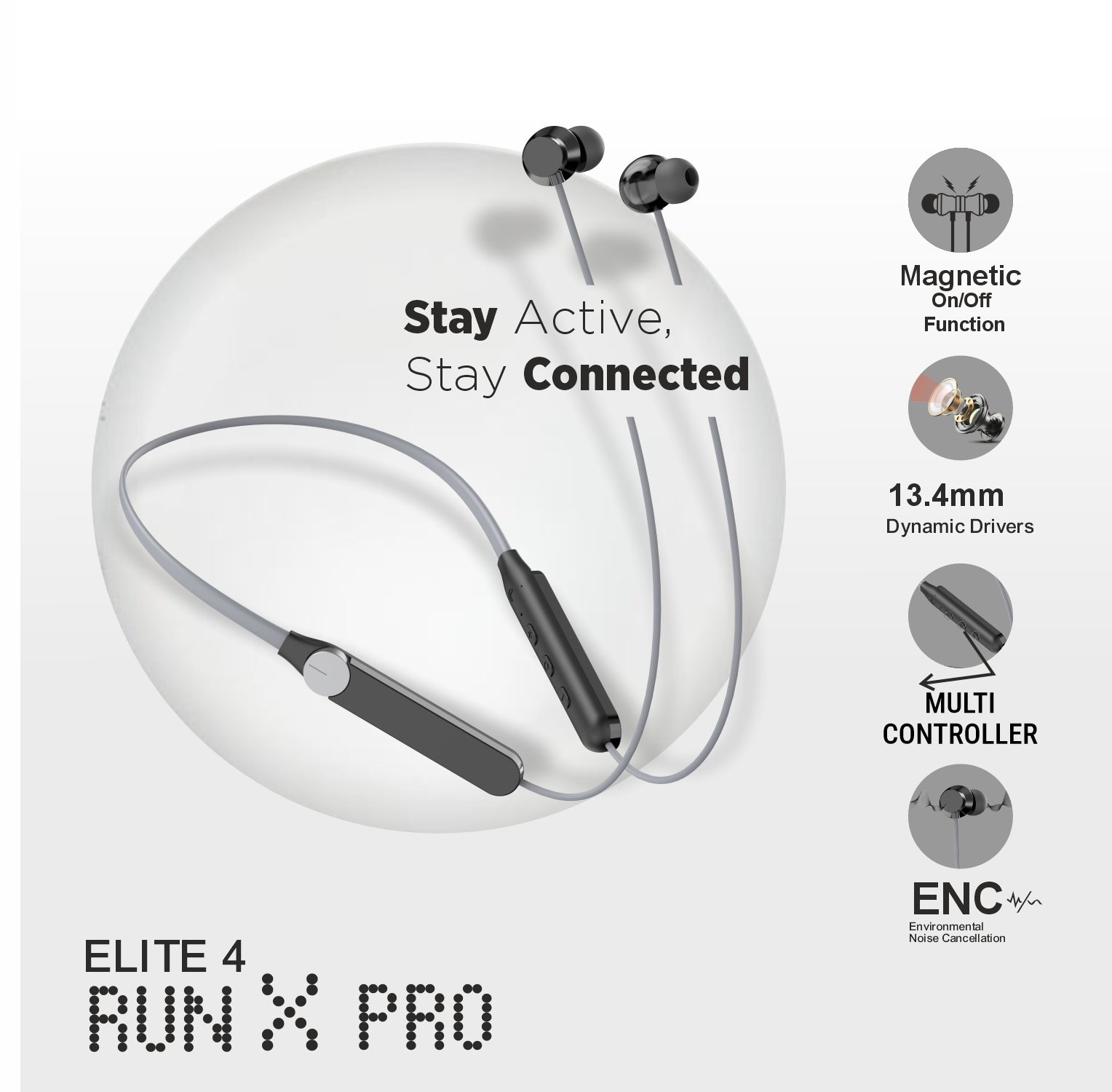 UNIX Elite 4 Run X Pro Wireless Neckband