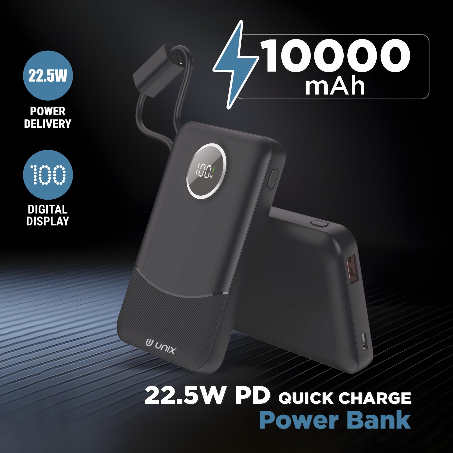 10000mAh High-Capacity Battery