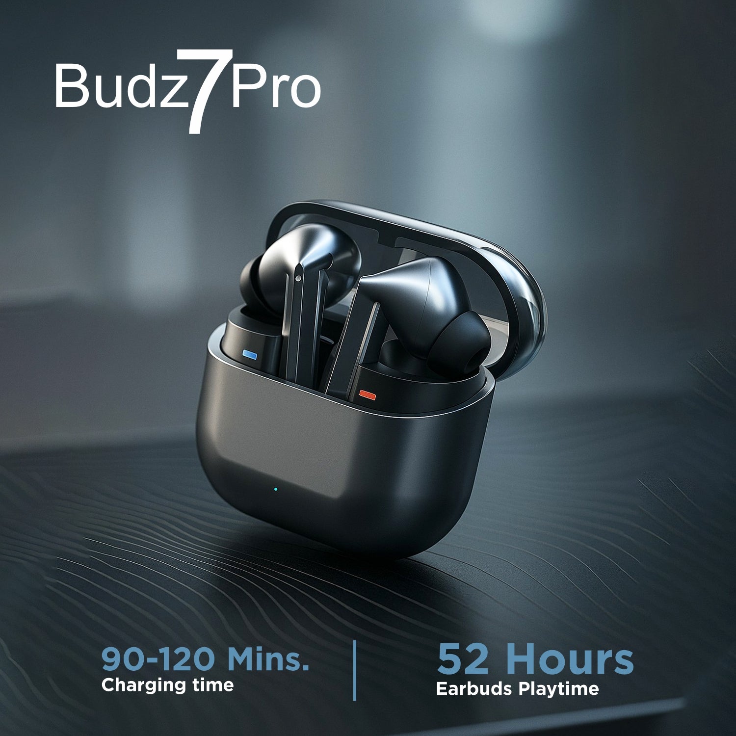Wireless earbuds with 52 hours playtime