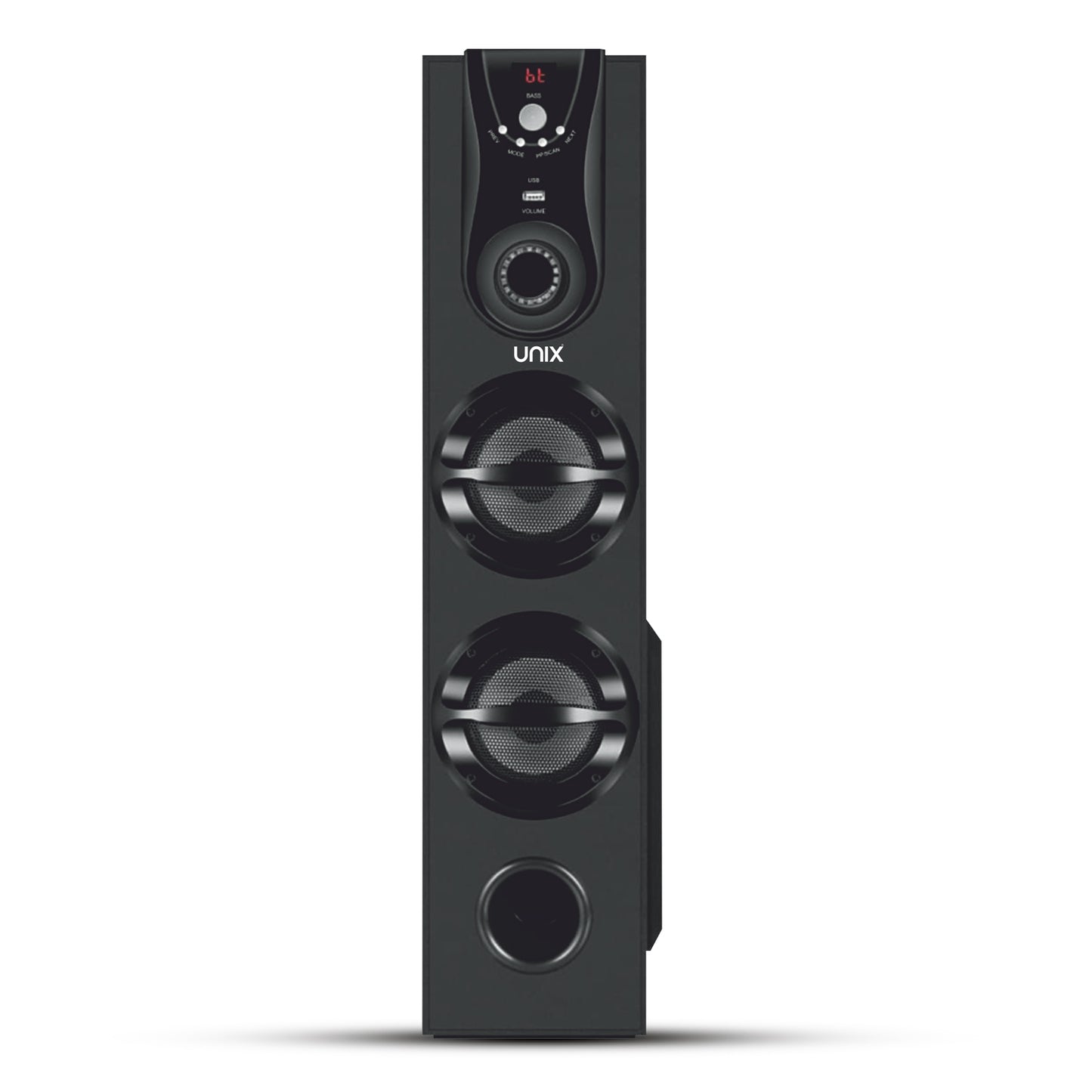UNIX Boom 24 Sound Tower Speaker – 50W Power, Extra Bass Woofer, Multiple Connectivity & Remote