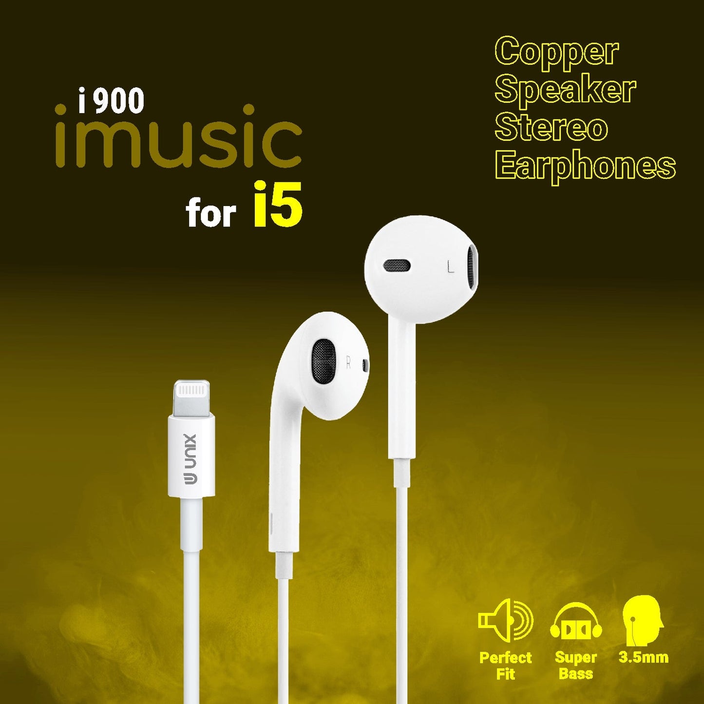 Unix UX-i900 Bang Wired Earphone for iPhone  I5