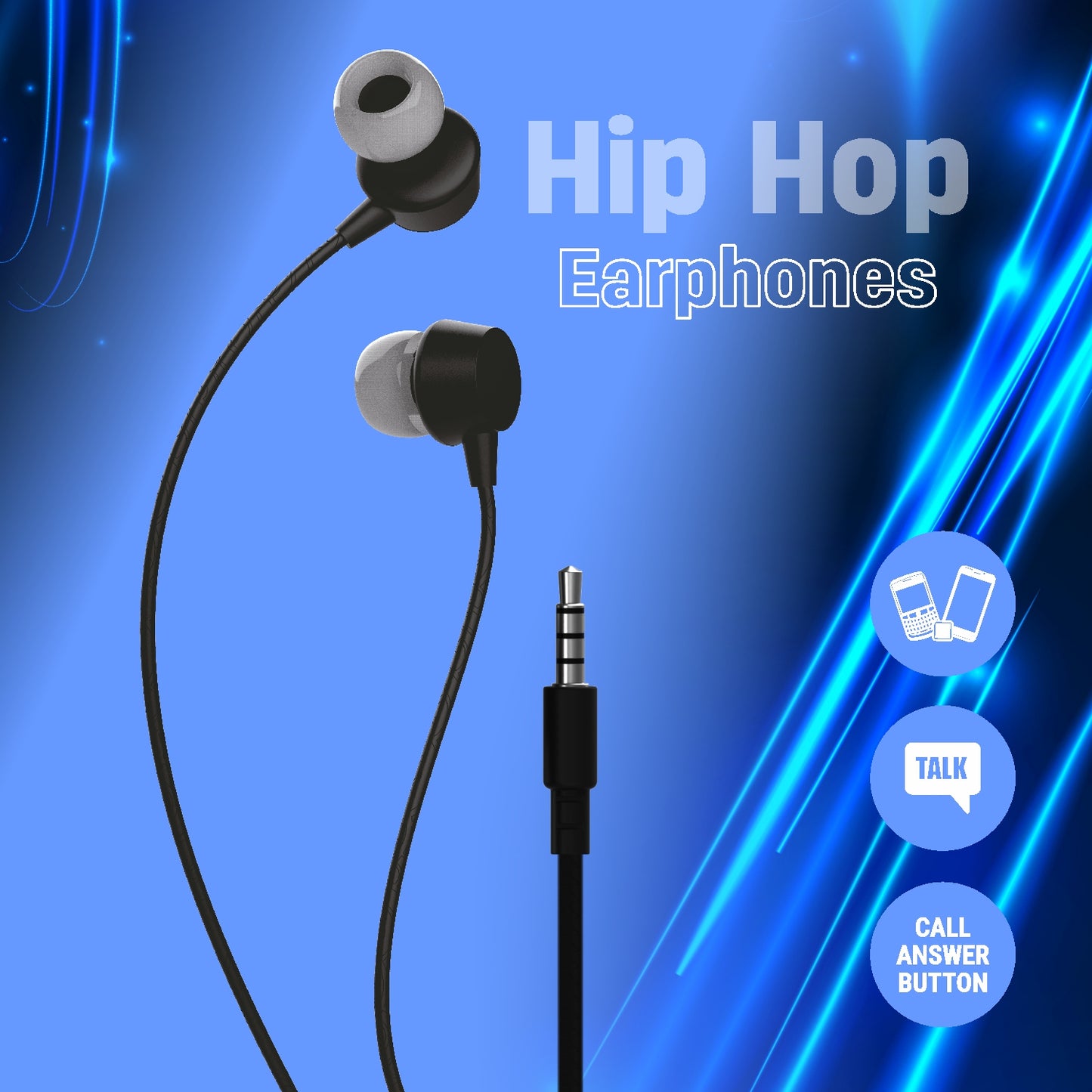 Unix Hip Hop Wired Earphones talk