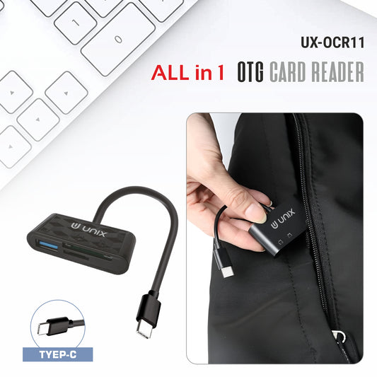Unix OCR 11 Type-C OTG Card Reader