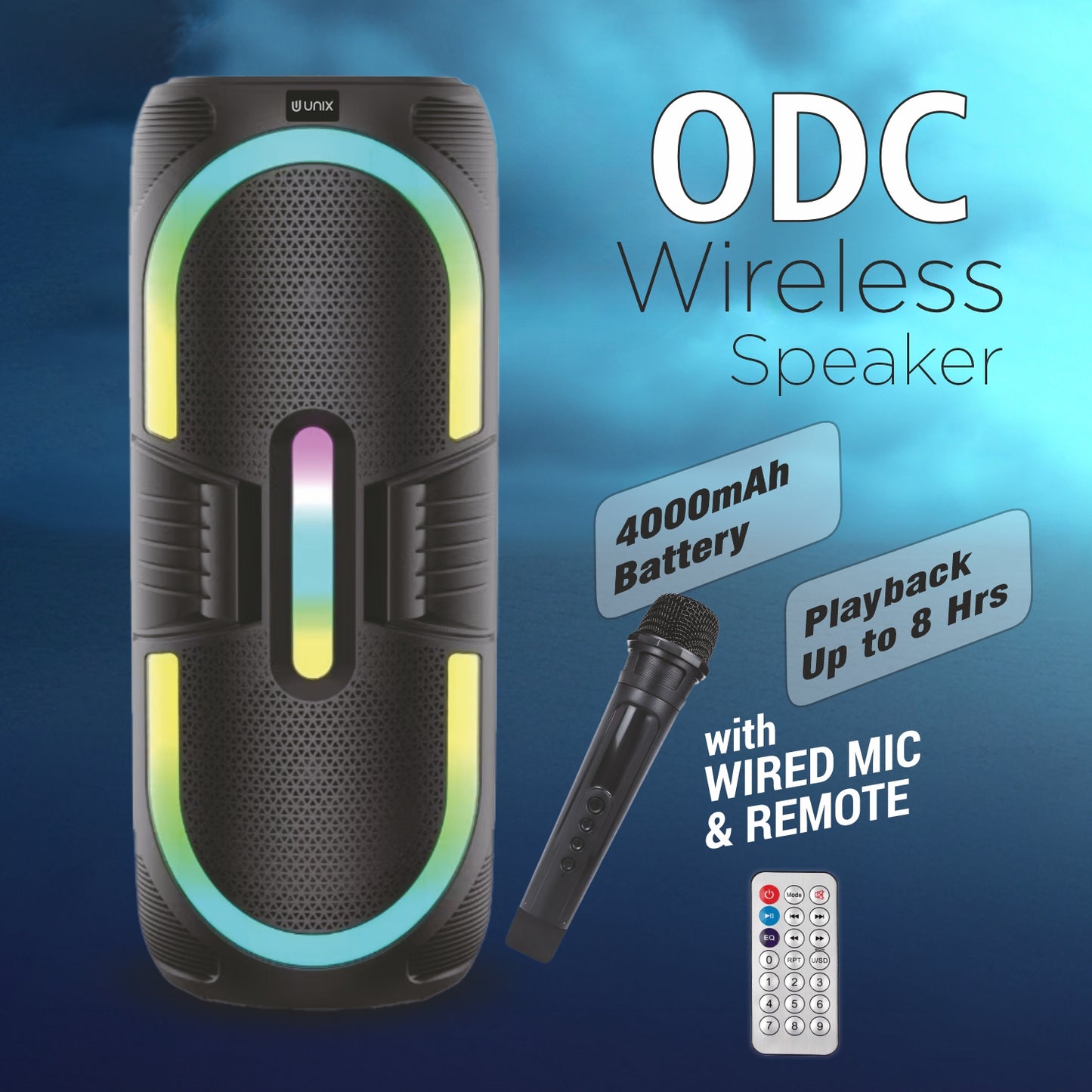 UNIX ODC 40W Wireless Party Speaker