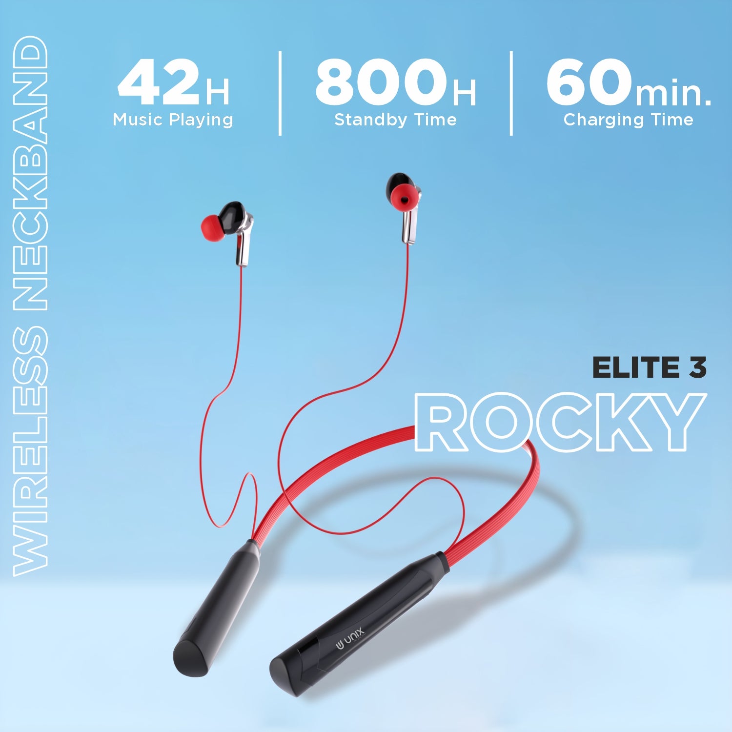 Unix Elite 3 Rocky 250mAh neckband battery 
