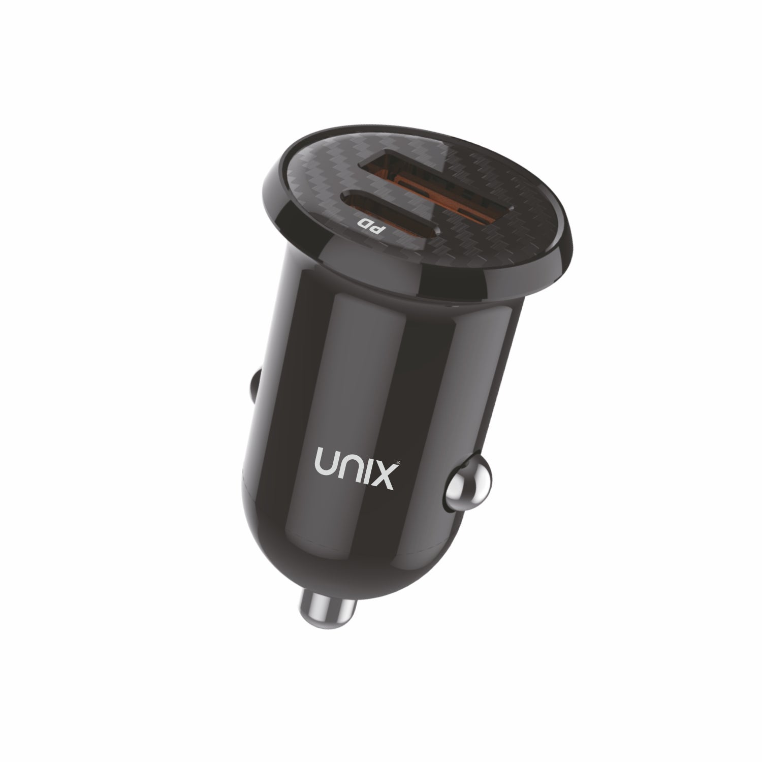 UNIX UX-C77 25W Mini Car Charger with PD + USB