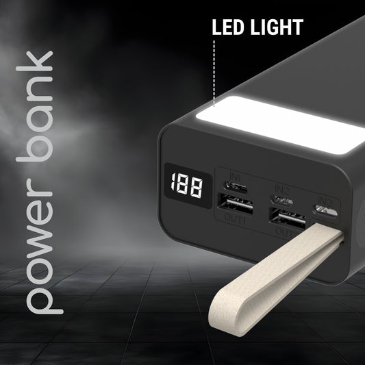 Power bank with LED light and digital display 