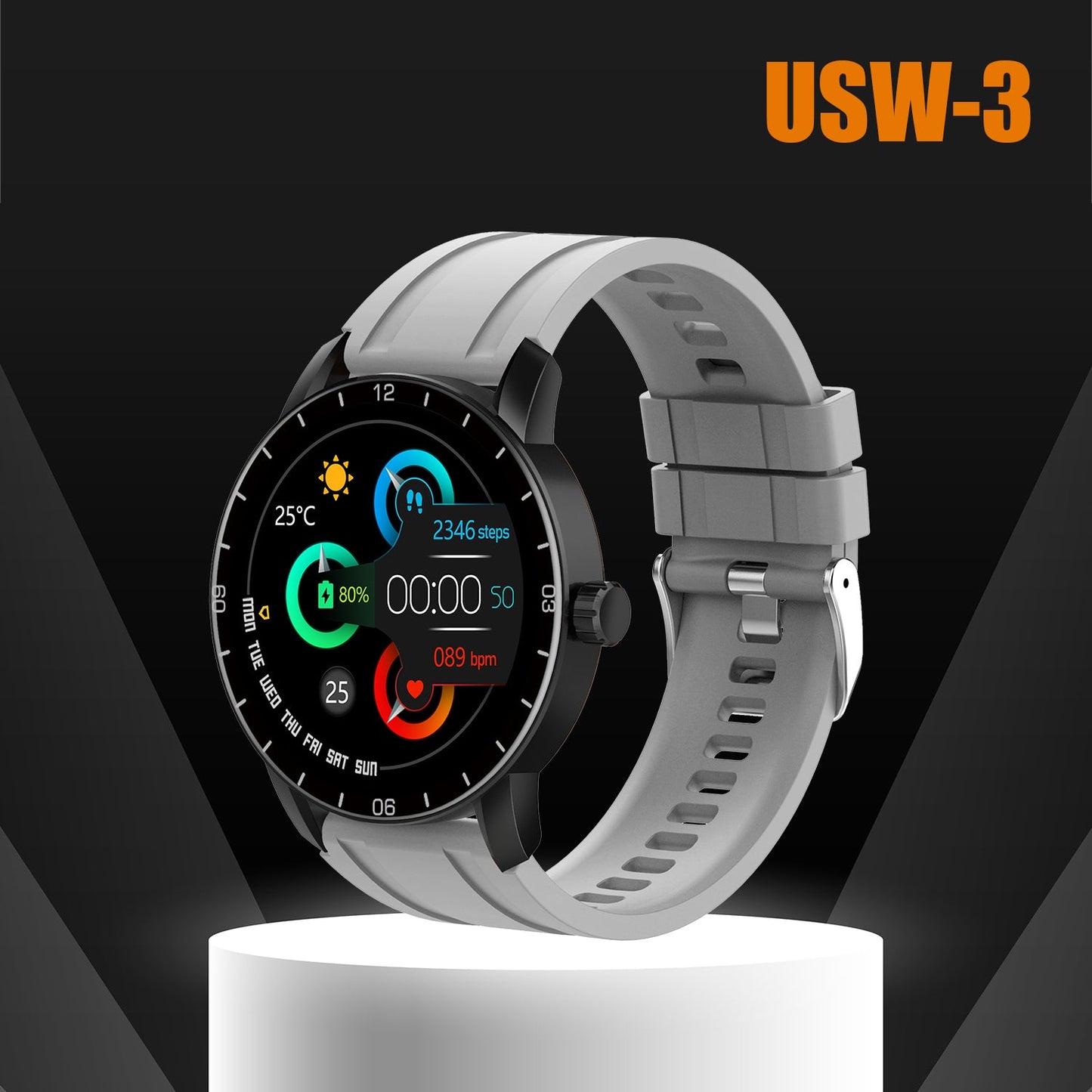 Unix USW-3 Storm Bluetooth Calling Smartwatch | 1.43" AMOLED Display, IP67 Waterproof, 5-Day Battery - Unixindia.
