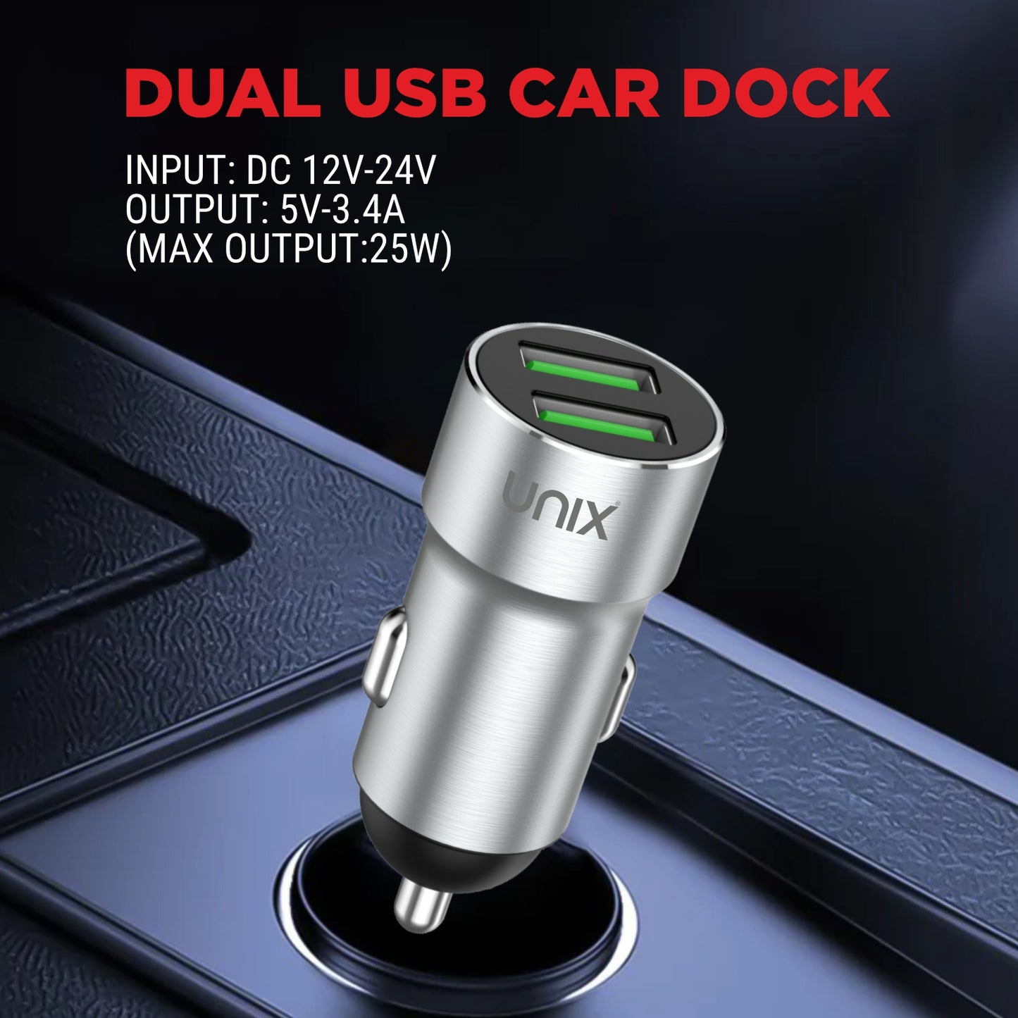 Dual USB Car Dock