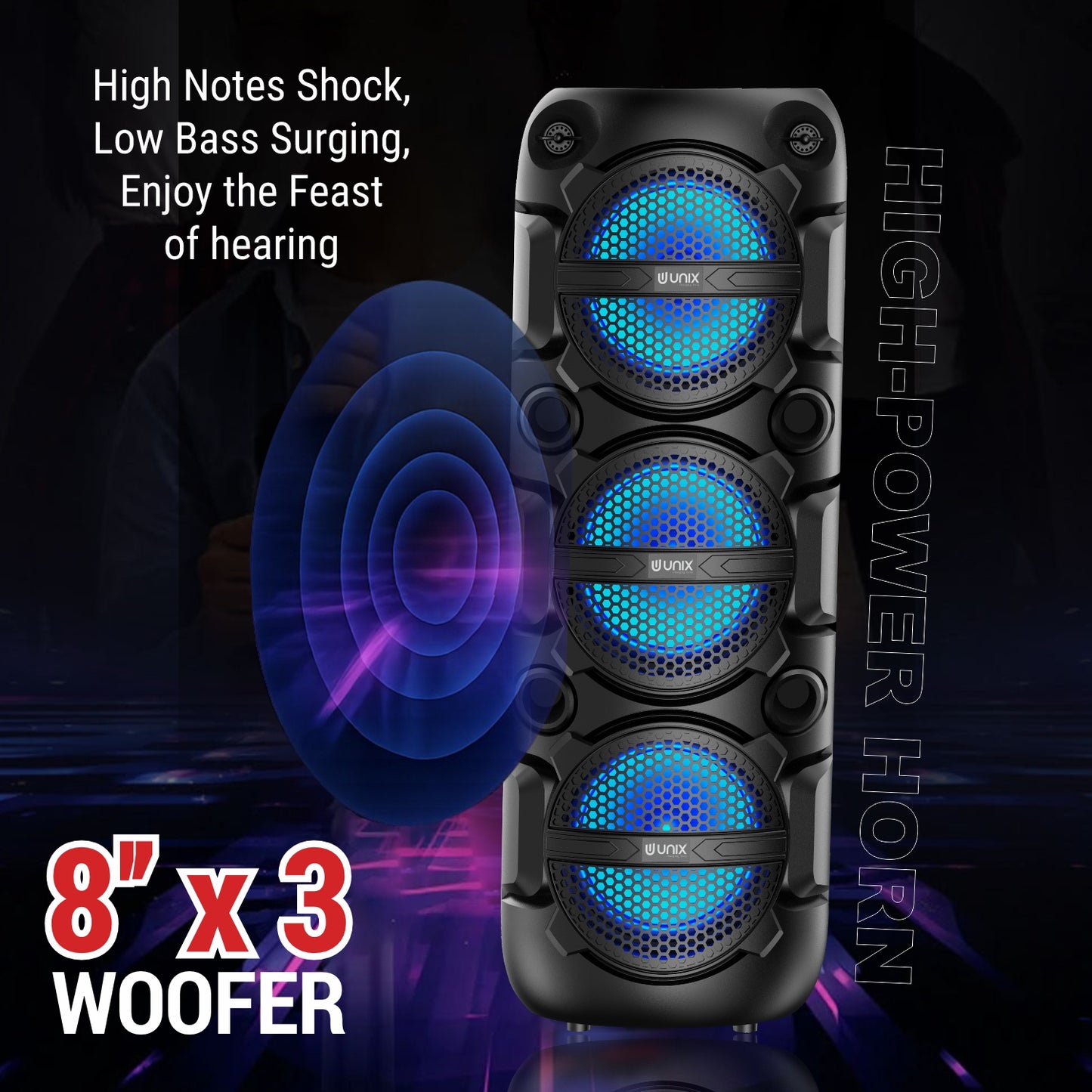 UNIX Amaze 50W Wireless Party Speaker