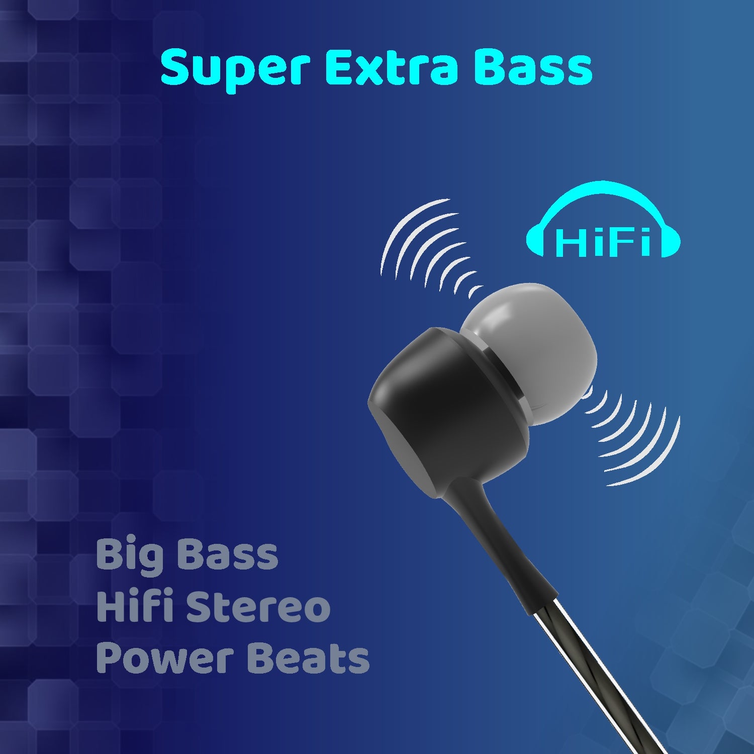 Unix Tempo Earphone äóñ Big Bass, Hi-Fi Stereo & Power Beats for Ultimate Sound