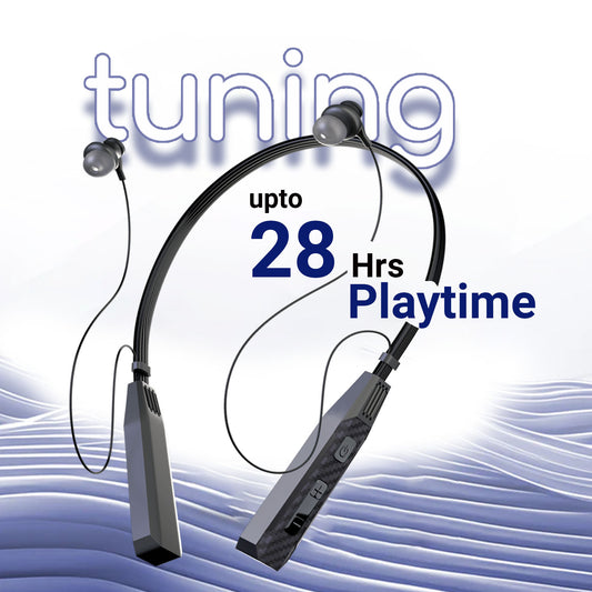 UNIX Tuning MX5 Bluetooth Neckband äóñ Immersive Stereo Sound, 28-Hour Playtime & Deep Bass - Unixindia.