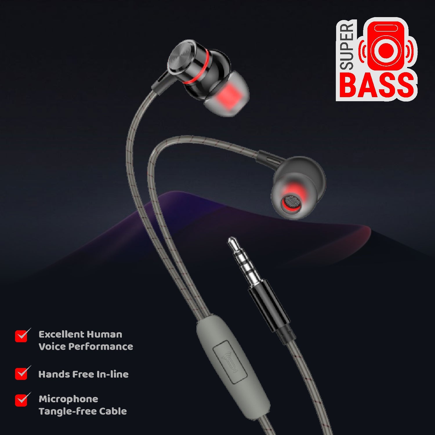 Unix Melodies Earphone – Hi-Fi Stereo, Super Bass & Crystal-Clear Sound