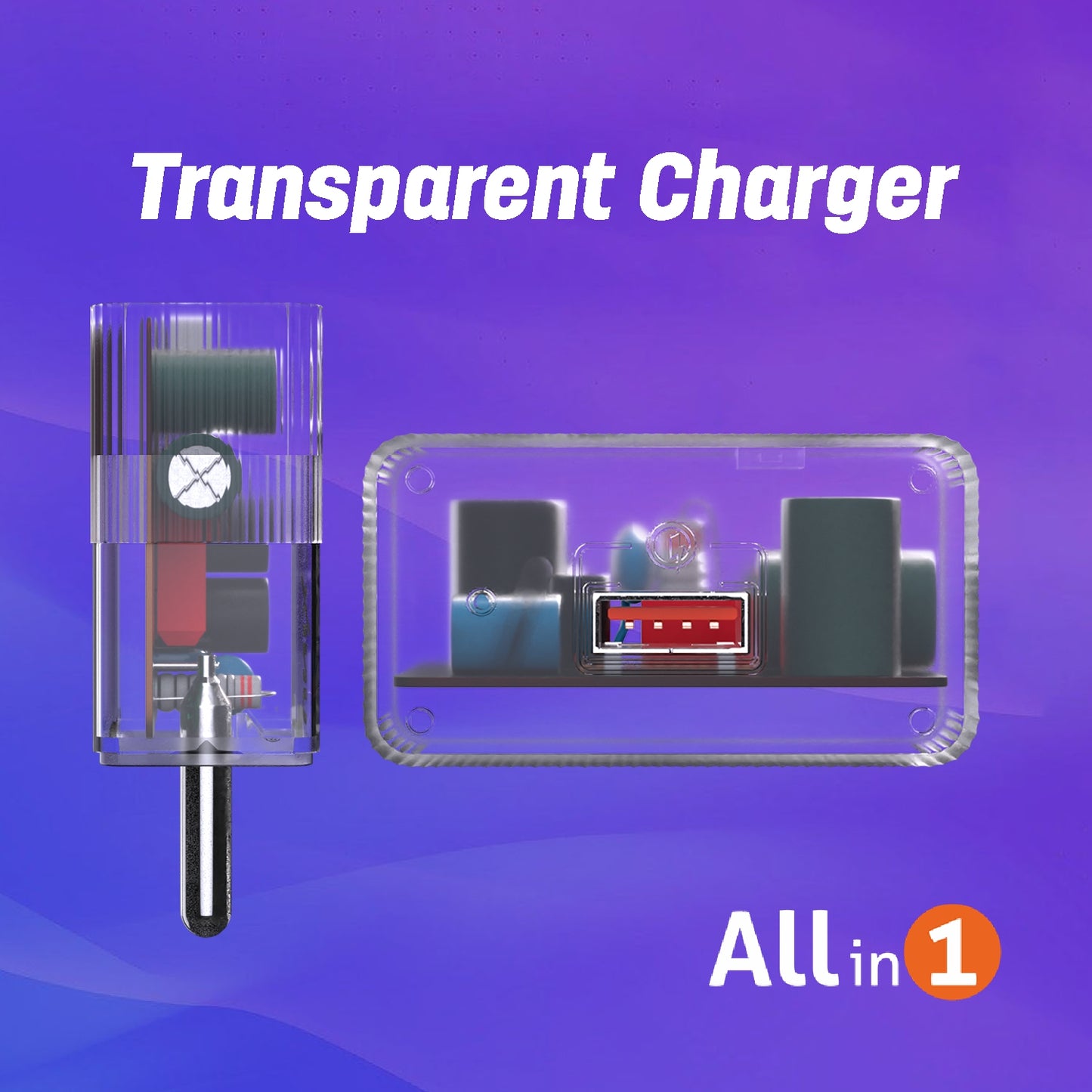 UNIX UX-111 Pro 30W Fast Charger  All-in-One Quick Charge Dock right side 