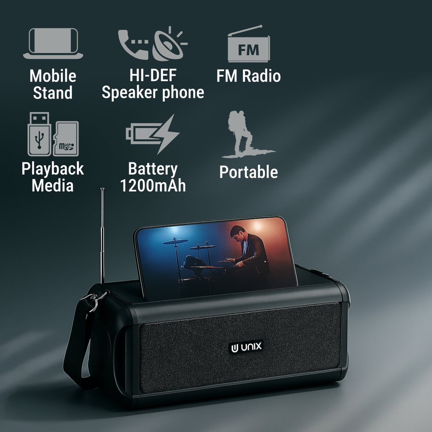 Unix UX-887 Buzz Beat Party Speaker