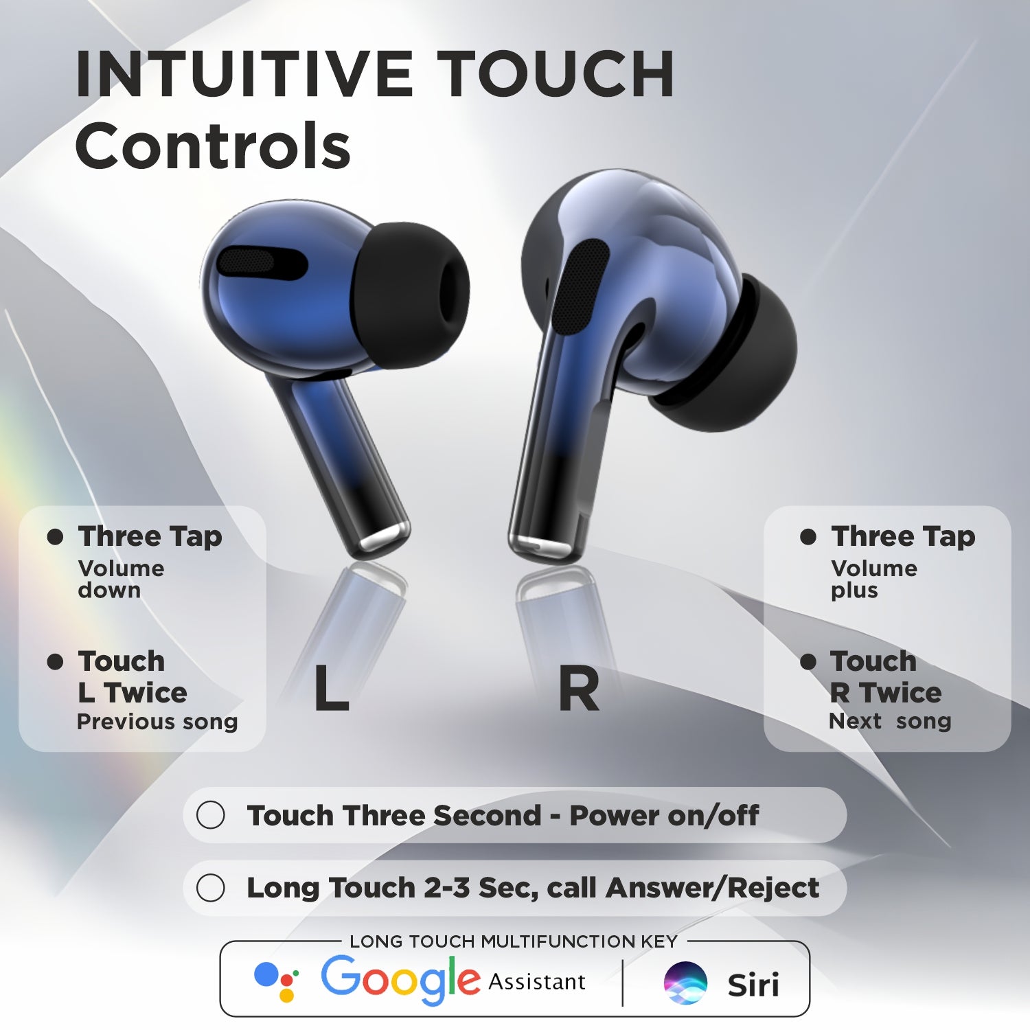 Intuitive touch controls 