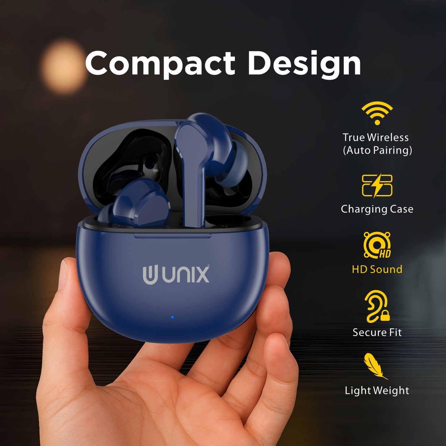 UNIX Dark night Airbud Z9 Wireless Earbuds
