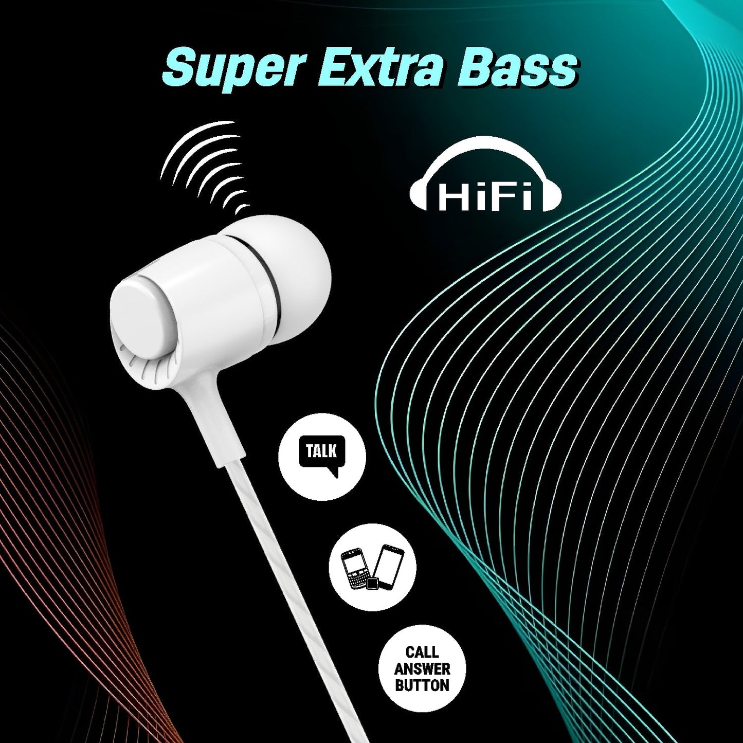 UNIX R11 Wired Earphones äóñ Immersive Sound with 3.5mm Angled Jack & Easy Controls - Unixindia.
