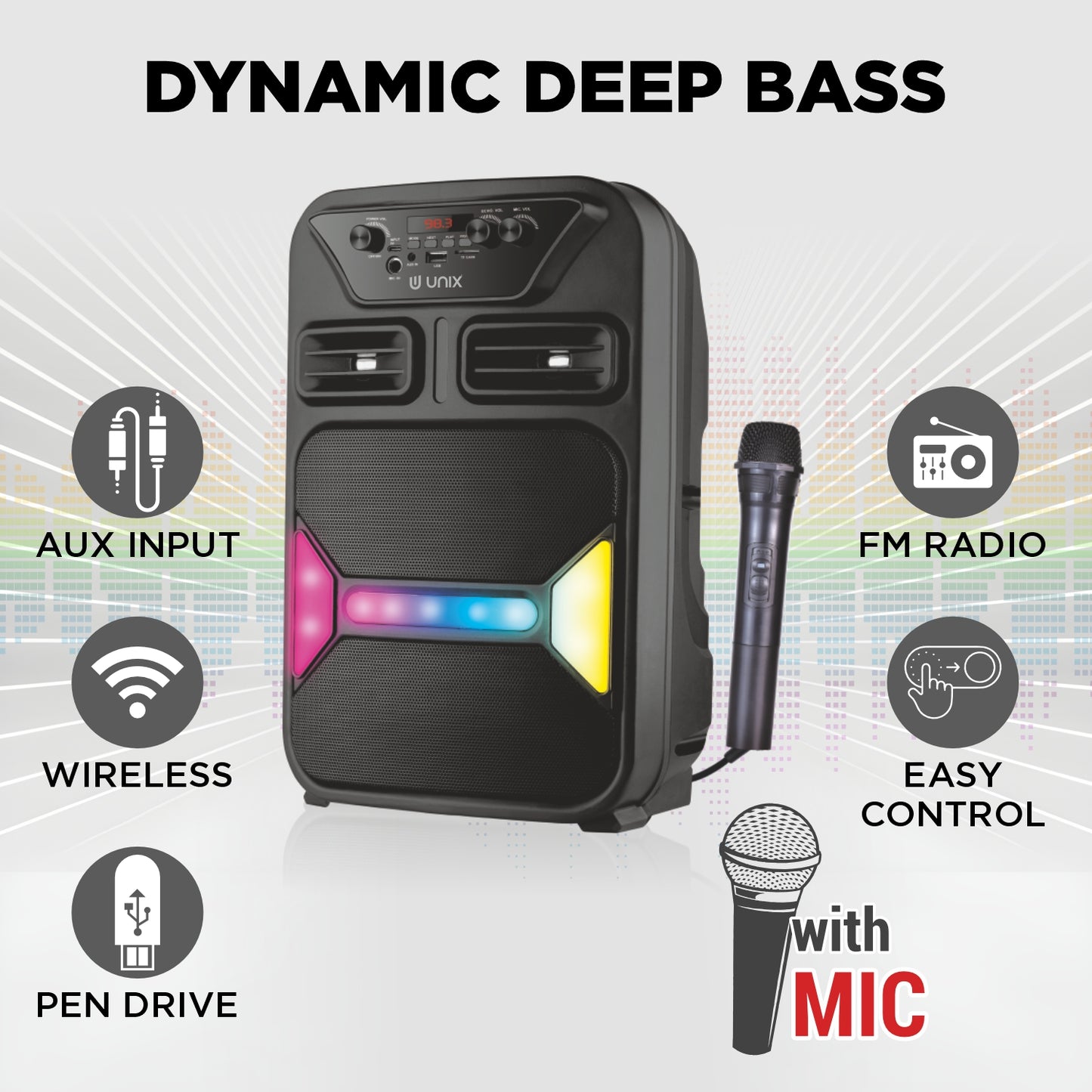 Unix Step Up  Wireless Party Speaker