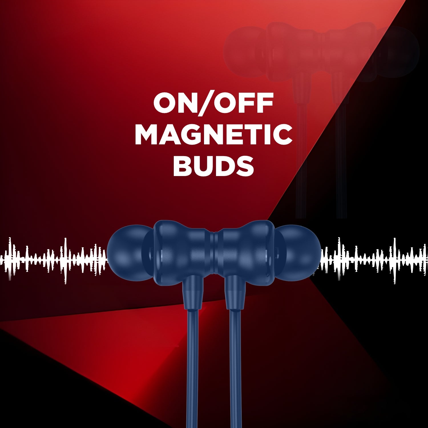On Off magnetic Buds Neckband 


